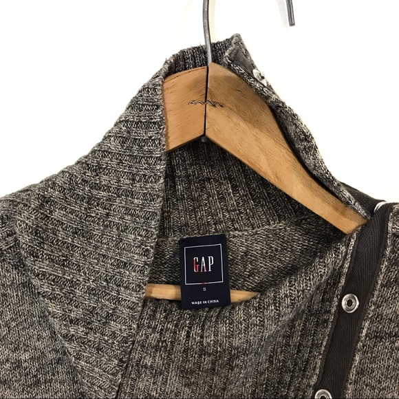 GAP Button Turtleneck Colorblock Tunic - Picture 5 of 6